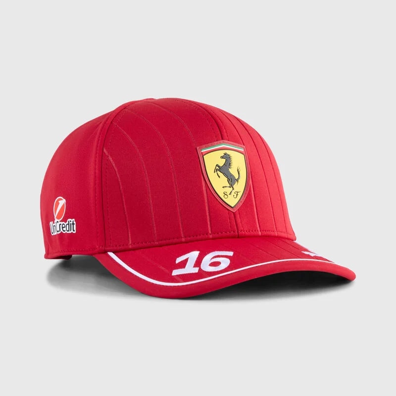 2025 SCUDERIA FERRARI CHARLES LECLERC CAP - ADULTS DARK CHERRY