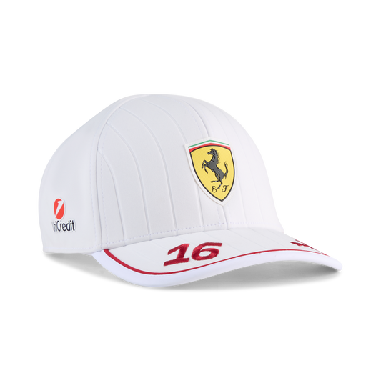 2025 SCUDERIA FERRARI RP CHARLES LECLERC LC CAP - ADULTS - WHITE