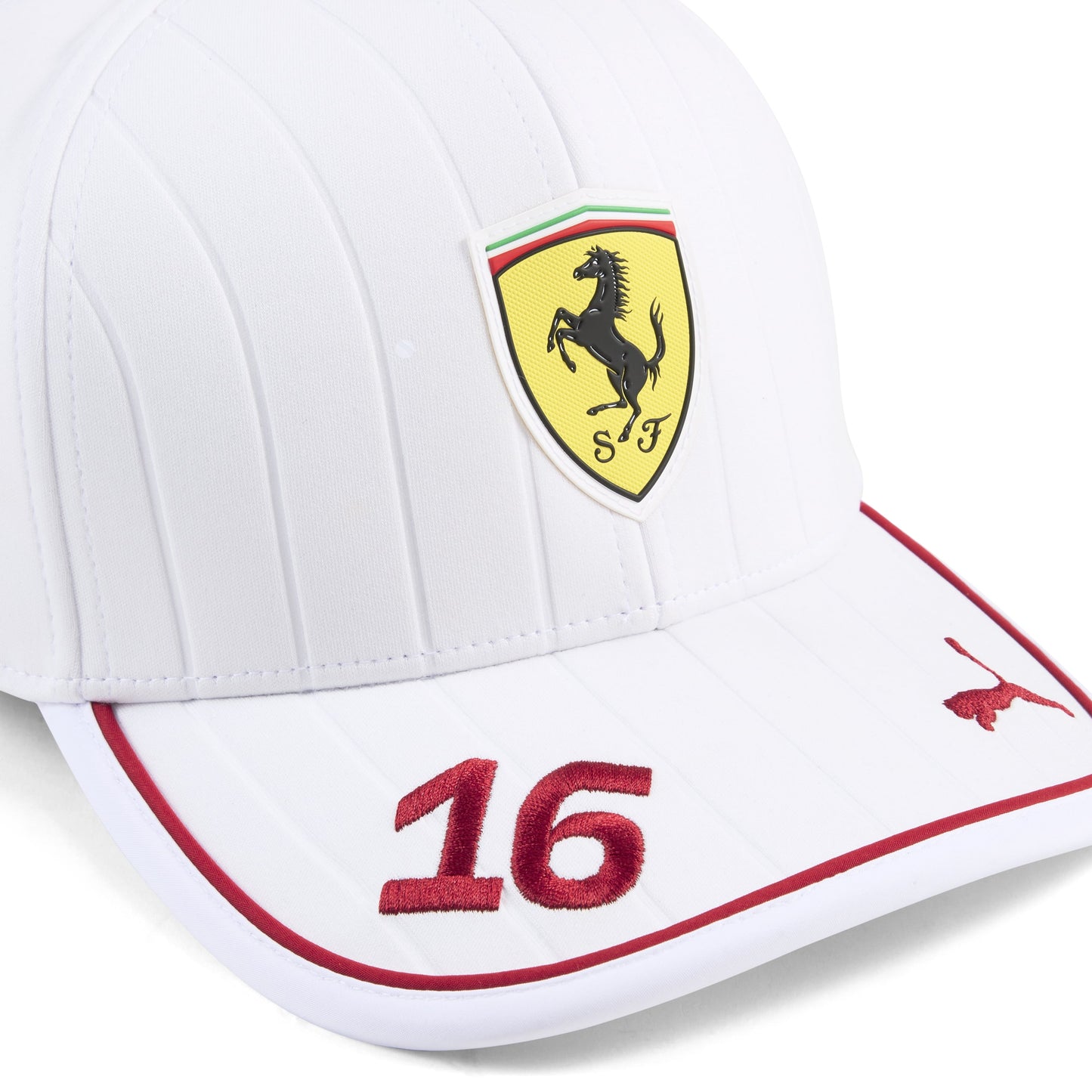 2025 SCUDERIA FERRARI RP CHARLES LECLERC LC CAP - ADULTS - WHITE